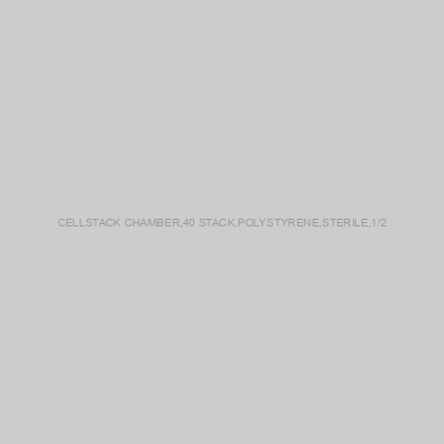 CELLSTACK CHAMBER,40 STACK,POLYSTYRENE,STERILE,1/2